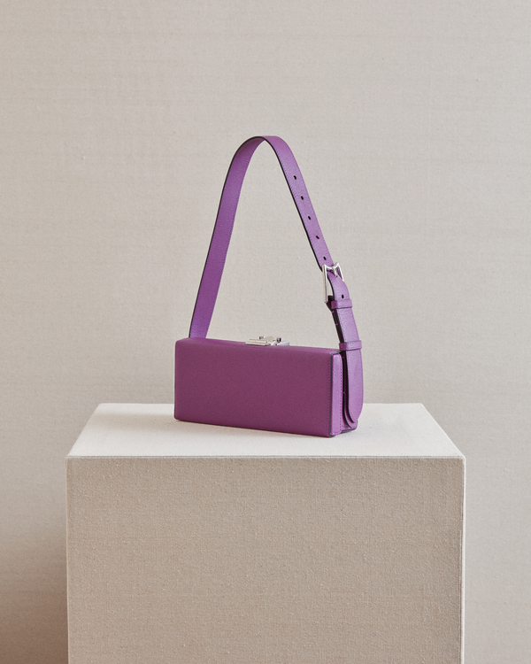 Grace Box Bag - Purple Lizard