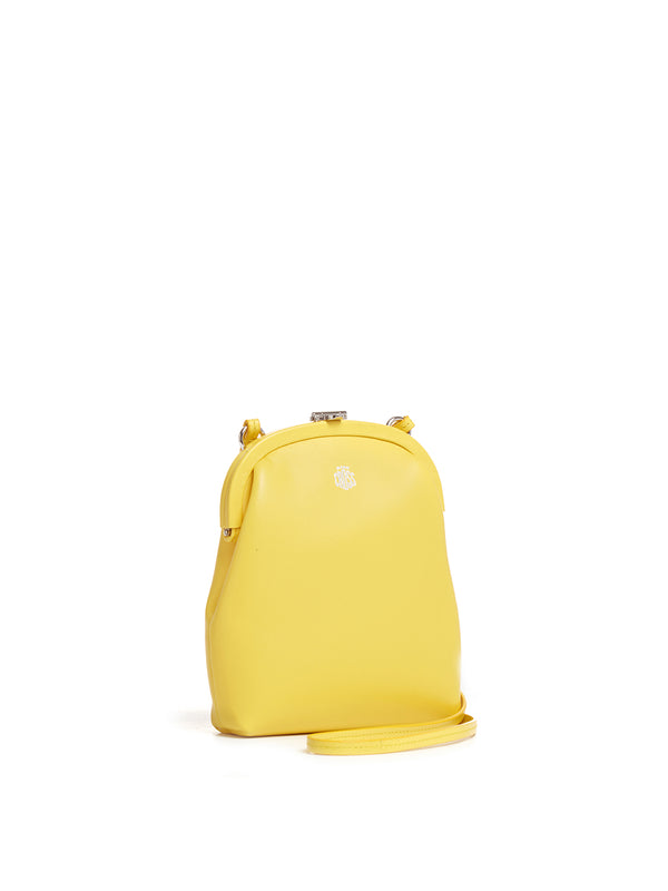 Mark Cross: Lemon Murphy Zip Mini Hobo Leather Bag